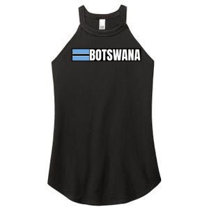 Botswana Flag Women's Perfect Tri Rocker Tank