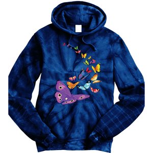 Butterfly Flying Butterfly Wings Shirts Tie Dye Hoodie