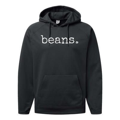 Beans  Funny Barista Coffee Bean Espresso Bean Bean Lover Performance Fleece Hoodie