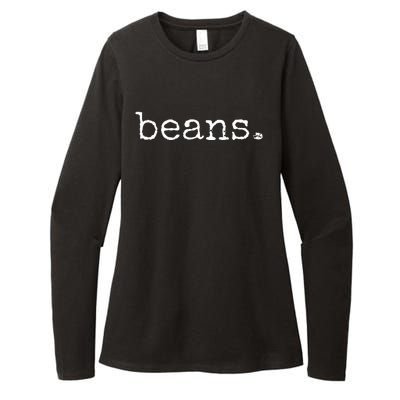 Beans  Funny Barista Coffee Bean Espresso Bean Bean Lover Womens CVC Long Sleeve Shirt