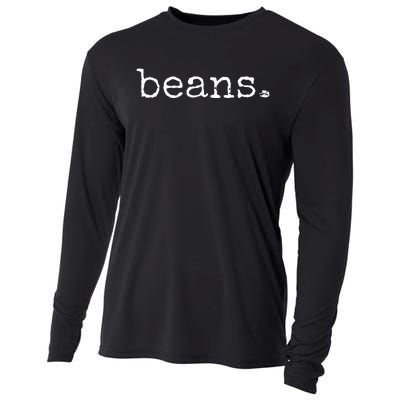 Beans  Funny Barista Coffee Bean Espresso Bean Bean Lover Cooling Performance Long Sleeve Crew