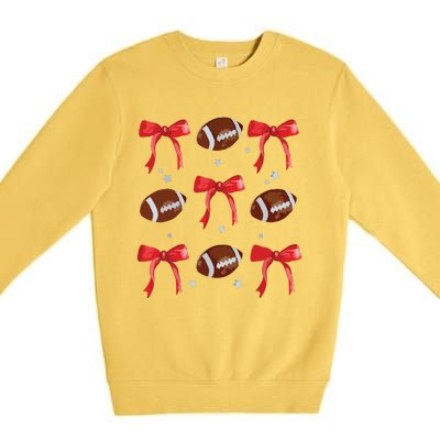 Bow Football Premium Crewneck Sweatshirt