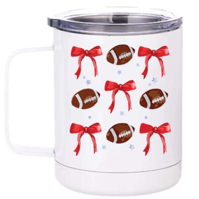 Bow Football 12 oz Stainless Steel Tumbler Cup