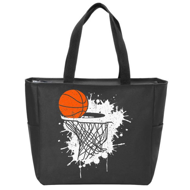Basketball Fan Basketball Player Sport Basketball Zip Tote Bag