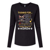 Best French Bulldog Dog Dad Lover Happy Fathers Day Womens Cotton Relaxed Long Sleeve T-Shirt