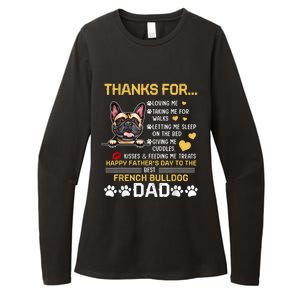 Best French Bulldog Dog Dad Lover Happy Fathers Day Womens CVC Long Sleeve Shirt