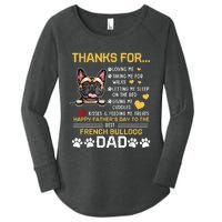 Best French Bulldog Dog Dad Lover Happy Fathers Day Women's Perfect Tri Tunic Long Sleeve Shirt