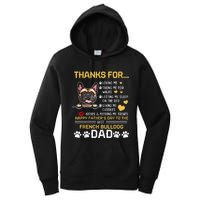 Best French Bulldog Dog Dad Lover Happy Fathers Day Women's Pullover Hoodie