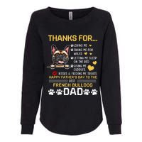 Best French Bulldog Dog Dad Lover Happy Fathers Day Womens California Wash Sweatshirt