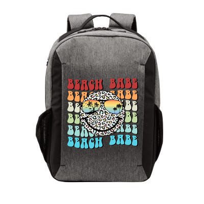 Beach Funny Babe Summer Retro Vacation Beach And Summer Leopard Vector Backpack