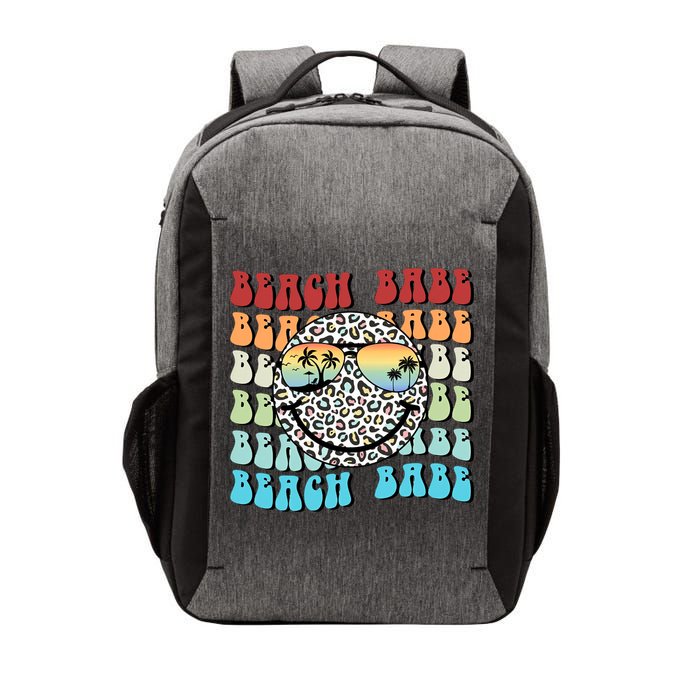 Beach Funny Babe Summer Retro Vacation Beach And Summer Leopard Vector Backpack