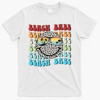 Beach Funny Babe Summer Retro Vacation Beach And Summer Leopard T-Shirt