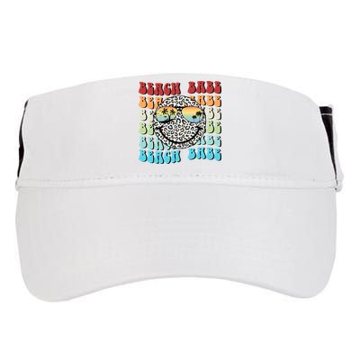 Beach Funny Babe Summer Retro Vacation Beach And Summer Leopard Adult Drive Performance Visor