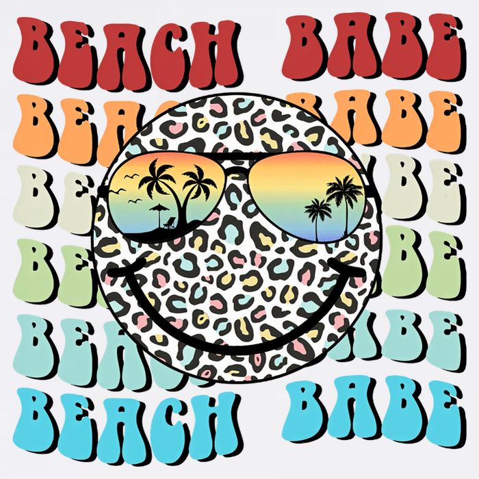 Beach Funny Babe Summer Retro Vacation Beach And Summer Leopard Bucket Hat