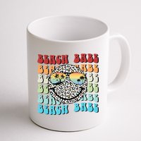 Beach Funny Babe Summer Retro Vacation Beach And Summer Leopard Mug