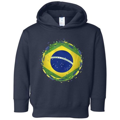 Brazil Flag Toddler Hoodie