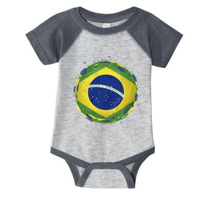 Brazil Flag Infant Baby Jersey Bodysuit