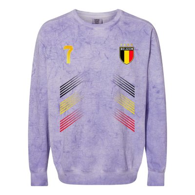 Belgium Flag Belgian Pride Lovers Colorblast Crewneck Sweatshirt