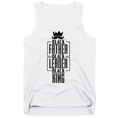 Black Father Black Leader Black King Gift Tank Top