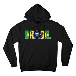 Brasil Flag Brazilian Soccer Fan Hoodie