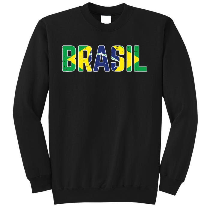 Brasil Flag Brazilian Soccer Fan Sweatshirt