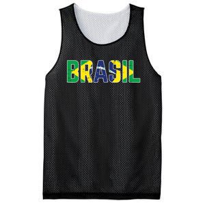 Brasil Flag Brazilian Soccer Fan Mesh Reversible Basketball Jersey Tank