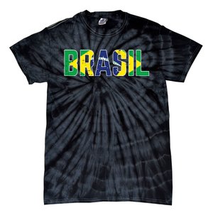 Brasil Flag Brazilian Soccer Fan Tie-Dye T-Shirt