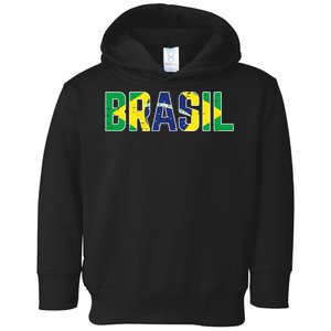 Brasil Flag Brazilian Soccer Fan Toddler Hoodie