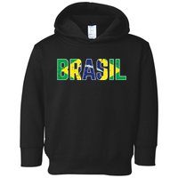 Brasil Flag Brazilian Soccer Fan Toddler Hoodie