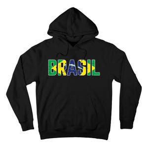 Brasil Flag Brazilian Soccer Fan Tall Hoodie