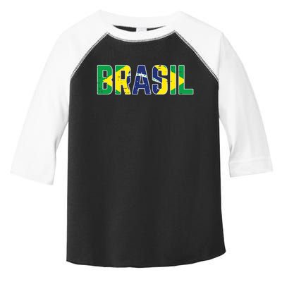 Brasil Flag Brazilian Soccer Fan Toddler Fine Jersey T-Shirt