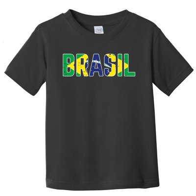 Brasil Flag Brazilian Soccer Fan Toddler T-Shirt