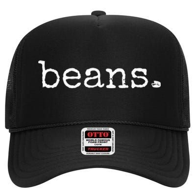 Beans Funny Barista Coffee Bean Espresso Bean Bean Lover High Crown Mesh Back Trucker Hat