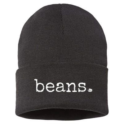 Beans Funny Barista Coffee Bean Espresso Bean Bean Lover Sustainable Knit Beanie