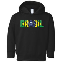 Brasil Flag Brazilian Soccer Fan Toddler Hoodie