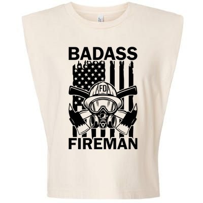 Badass Fireman Garment-Dyed Women's Muscle Tee