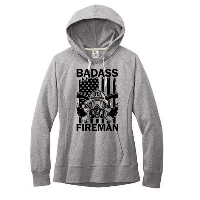 Badass Fireman Women's Fleece Hoodie