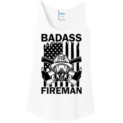 Badass Fireman Ladies Essential Tank