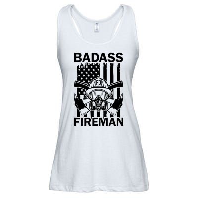 Badass Fireman Ladies Essential Flowy Tank