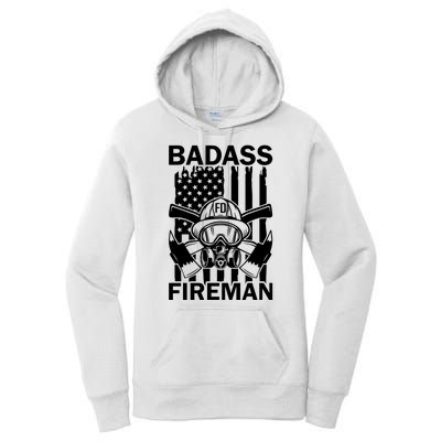 Badass Fireman Women's Pullover Hoodie