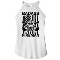 Badass Fireman Women's Perfect Tri Rocker Tank