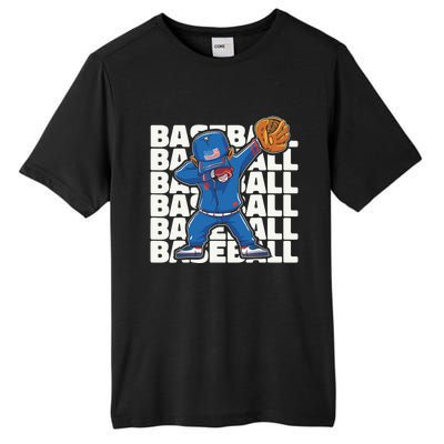 Baseball For Boy, Dabbing Baseball Player Tall Fusion ChromaSoft Performance T-Shirt