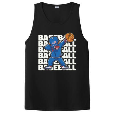 Baseball For Boy, Dabbing Baseball Player PosiCharge Competitor Tank