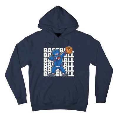 Baseball For Boy, Dabbing Baseball Player Hoodie