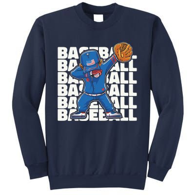 Baseball For Boy, Dabbing Baseball Player Sweatshirt