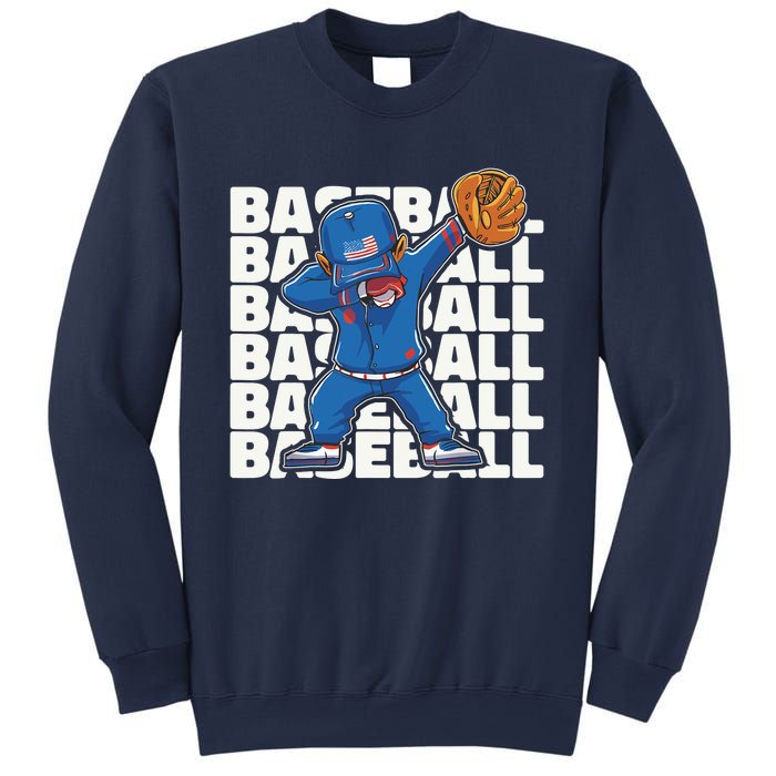 Baseball For Boy, Dabbing Baseball Player Sweatshirt