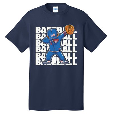 Baseball For Boy, Dabbing Baseball Player Tall T-Shirt