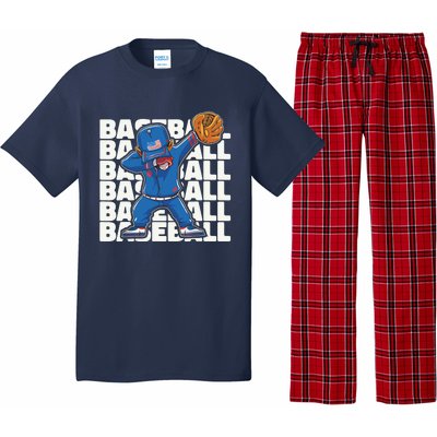 Baseball For Boy, Dabbing Baseball Player Pajama Set