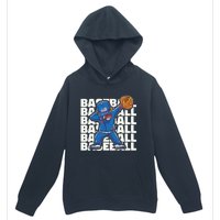 Baseball For Boy, Dabbing Baseball Player Urban Pullover Hoodie