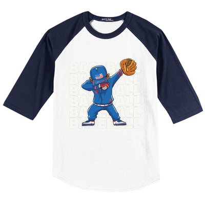 Baseball For Boy, Dabbing Baseball Player Baseball Sleeve Shirt